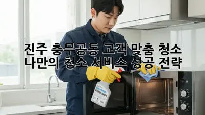 진주 충무공동 고객 맞춤 청소: 나만의 청소 서비스 성공 전략